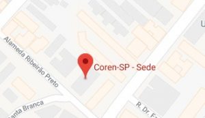 Mini mapa da sede do Coren-SP