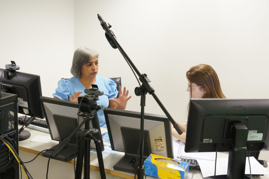 A enfermeira Dra Magali Mendes Machado Mateo Gimenez, durante atividade online no Coren-SP Educação