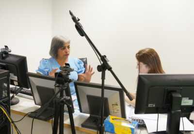 A enfermeira Dra Magali Mendes Machado Mateo Gimenez, durante atividade online no Coren-SP Educação